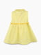 Жовта сукня з комірцем та поясом | 6749244 | фото 3