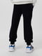 Спортивні штани темно-сині з принтом  | 6749246 | фото 4