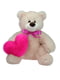 М’яка іграшка “Ведмідь-медунець з сердечком” бежевий (34х24 см) | 6749338