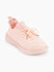 Рожеві текстильні кросівки на шнурівці | 6749385 | фото 3