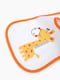 Слюнявчик для малюків помаранчевий (22х32 см) | 6749397 | фото 2