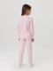 Рожева бавовняна піжама: лонгслів і штани | 6749499 | фото 4