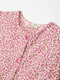Рожева сукня в квітковий принт з відрізною спідницею в складку | 6749579 | фото 2