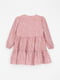 Рожева сукня в квітковий принт з відрізною спідницею в складку | 6749579 | фото 4