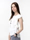 Блуза біла з рукавом-флатером | 6749662 | фото 3