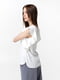 Блуза біла з рукавом-флатером | 6749662 | фото 4