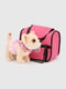 Іграшка “Песик у сумці. Чіхуахуа” рожева  зі звуковими ефектами  | 6749724 | фото 3