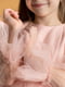 Рожева святкова сукня з оборками та рукавом-ліхтариком | 6750216 | фото 4