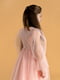 Рожева святкова сукня з оборками та рукавом-ліхтариком | 6750216 | фото 5