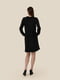 Чорна однотонна сукня А-силуету  | 6750336 | фото 2