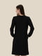Чорна однотонна сукня А-силуету | 6750336 | фото 6