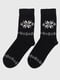 Чорні шкарпетки з принтом (36-40 р.) | 6750365 | фото 3