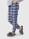 Сіра піжама: лонгслів з принтом і штани | 6750372 | фото 7