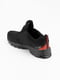 Чорні текстильні кросівки на шнурівці | 6750436 | фото 4