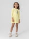 Жовта сукня з відрізною спідницею і принтом | 6750539 | фото 3