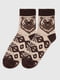 Коричневі шкарпетки з принтом (23-25 р.) | 6750542 | фото 3