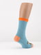 Шкарпетки бірюзового кольору з принтом (24-26 р.) | 6750584 | фото 3