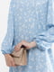 Блакитна сукня А-силуету з оборками | 6750767 | фото 4