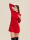 Червона сукня А-силуету з розкльошеною спідницею | 6750877 | фото 2