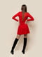 Червона сукня А-силуету з розкльошеною спідницею | 6750877 | фото 5
