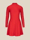 Червона сукня А-силуету з розкльошеною спідницею | 6750877 | фото 7