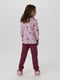 Різнокольорова піжама в принт єдинорогів: джемпер і штани | 6750902 | фото 2