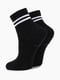 Чорні шкарпетки з білими смужками (18-20 р.) | 6751279 | фото 2