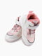 Біло-рожеві високі кросівки на липучці | 6751357 | фото 2