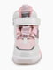 Біло-рожеві високі кросівки на липучці | 6751357 | фото 3