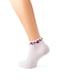 Білі короткі шкарпетки з квітковим принтом | 6751410 | фото 2