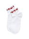 Білі короткі шкарпетки з квітковим принтом | 6751410 | фото 3