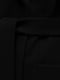 Демісезонне чорне пальто з англійським коміром та поясом | 6761100 | фото 4