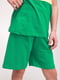 Зелено-жовта бавовняна піжама: футболка і шорти | 6751456 | фото 3