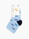 Шкарпетки блакитні в принт машинки | 6751581 | фото 2