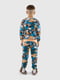 Різнокольорова піжама в принт: джемпре і штани | 6751688 | фото 3