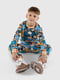 Різнокольорова піжама в принт: джемпре і штани | 6751688 | фото 4