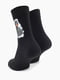 Чорні шкарпетки з принтом (41-44 р.) | 6752143 | фото 2