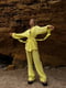 Жовтий мусліновий костюм-трійка: сорочка-кімоно, штани та шорти | 6763976 | фото 3