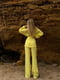 Жовтий мусліновий костюм-трійка: сорочка-кімоно, штани та шорти | 6763976 | фото 5