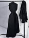 Чорний комплект: сукня А-силуету та сорочка | 6763990 | фото 2