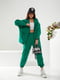 Зелений трикотажний костюм: толстовка і джогери | 6764000 | фото 3