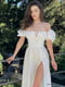 Біла сукня А-силуету з ефектним декольте | 6764053 | фото 2