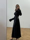 Чорна сукня А-силуету з зав’язками з боків | 6764062 | фото 3