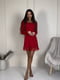 Червона сукня А-силуету з елегантним декольте | 6764067 | фото 2