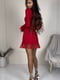 Червона сукня А-силуету з елегантним декольте | 6764067 | фото 3