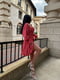Червона сукня А-силуету з відкритими плечима | 6764075 | фото 2