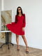 Червона сукня А-силуету V-подібним вирізом горловини | 6764082 | фото 3