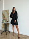 Чорна сукня А-силуету V-подібним вирізом горловини | 6764083 | фото 3
