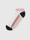 Шкарпетки біло-рожеві зі смужками чорного кольору | 6752507 | фото 2
