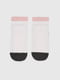 Шкарпетки біло-рожеві зі смужками чорного кольору | 6752507 | фото 3